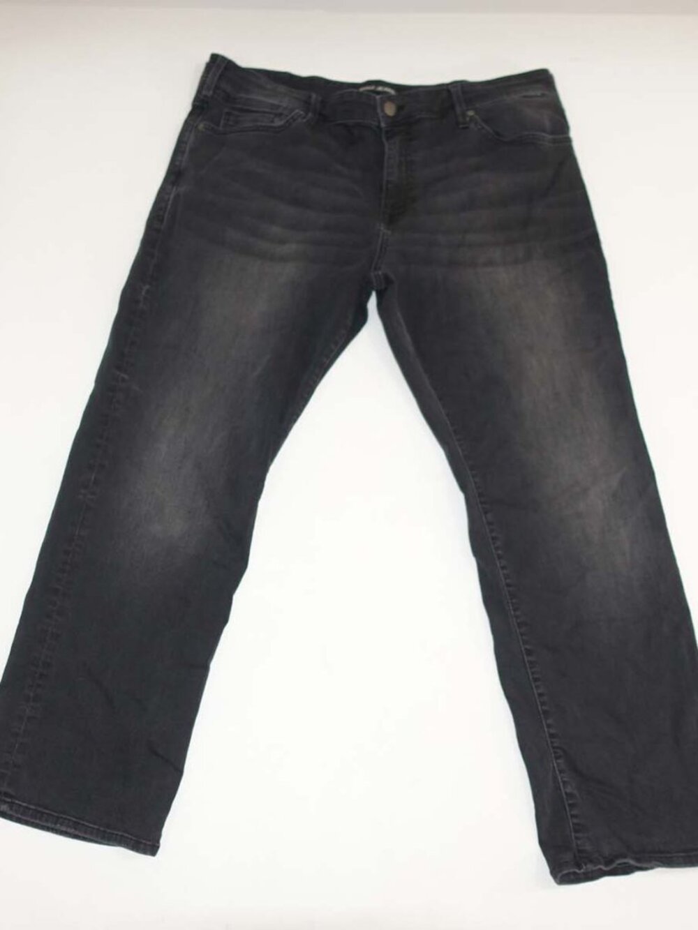 Mavi Men's Matt Relaxed Straight Leg Jeans Size 38 x 30 Black Mid Rise Denim
